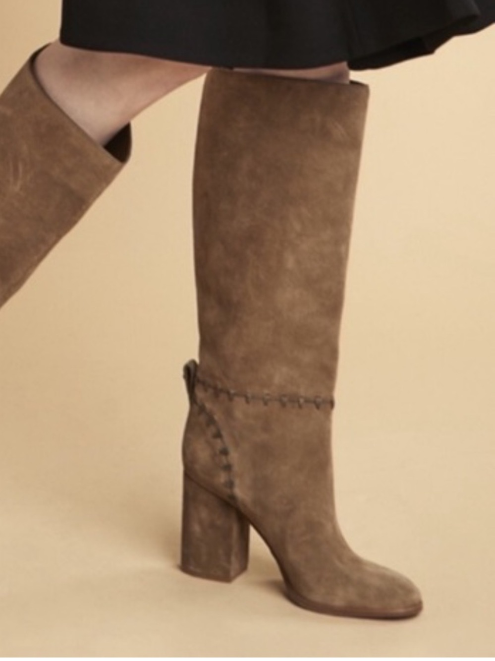 Tory Burch Contraire Suede 90mm Knee Boot 7 like new